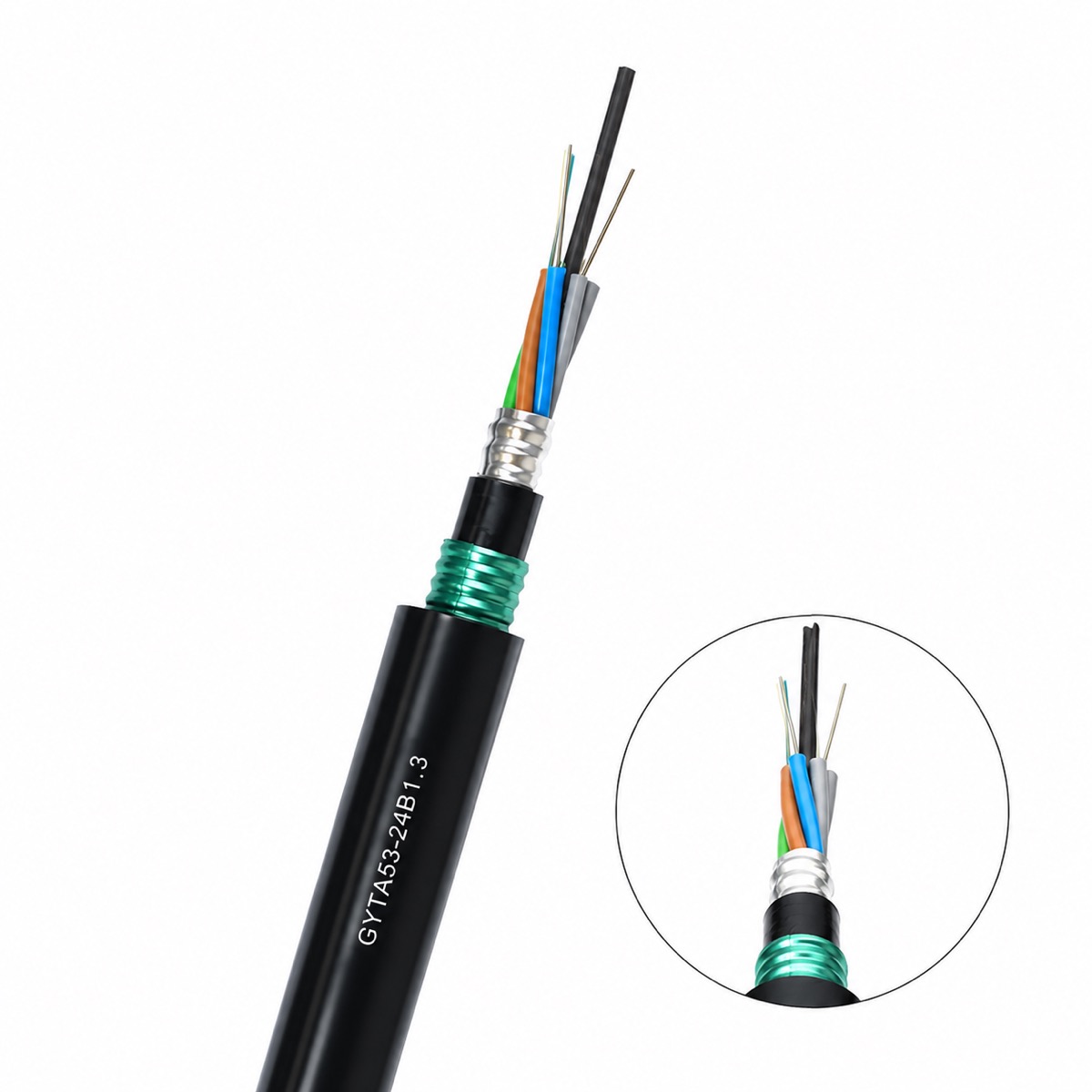 GYTA53 armored fiber optic cable